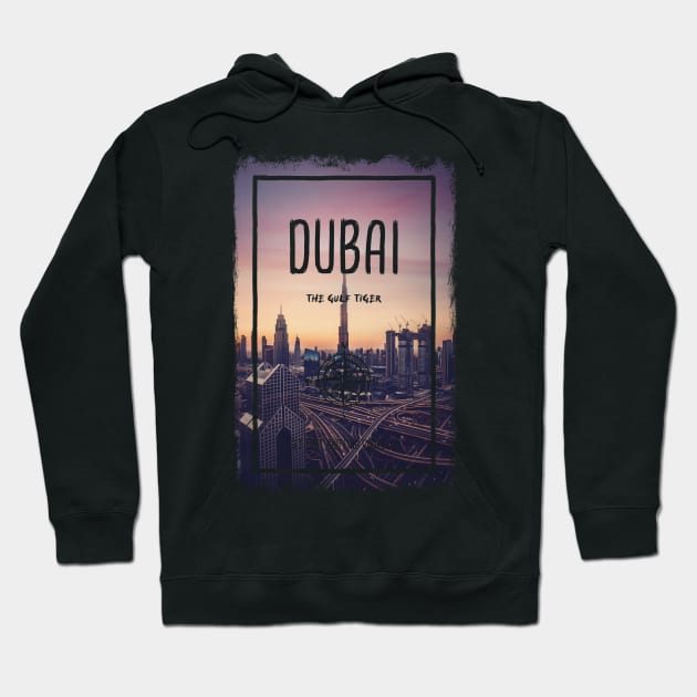 Dubai, United Arab Emirates, the gulf tiger city Hoodie by psychoshadow